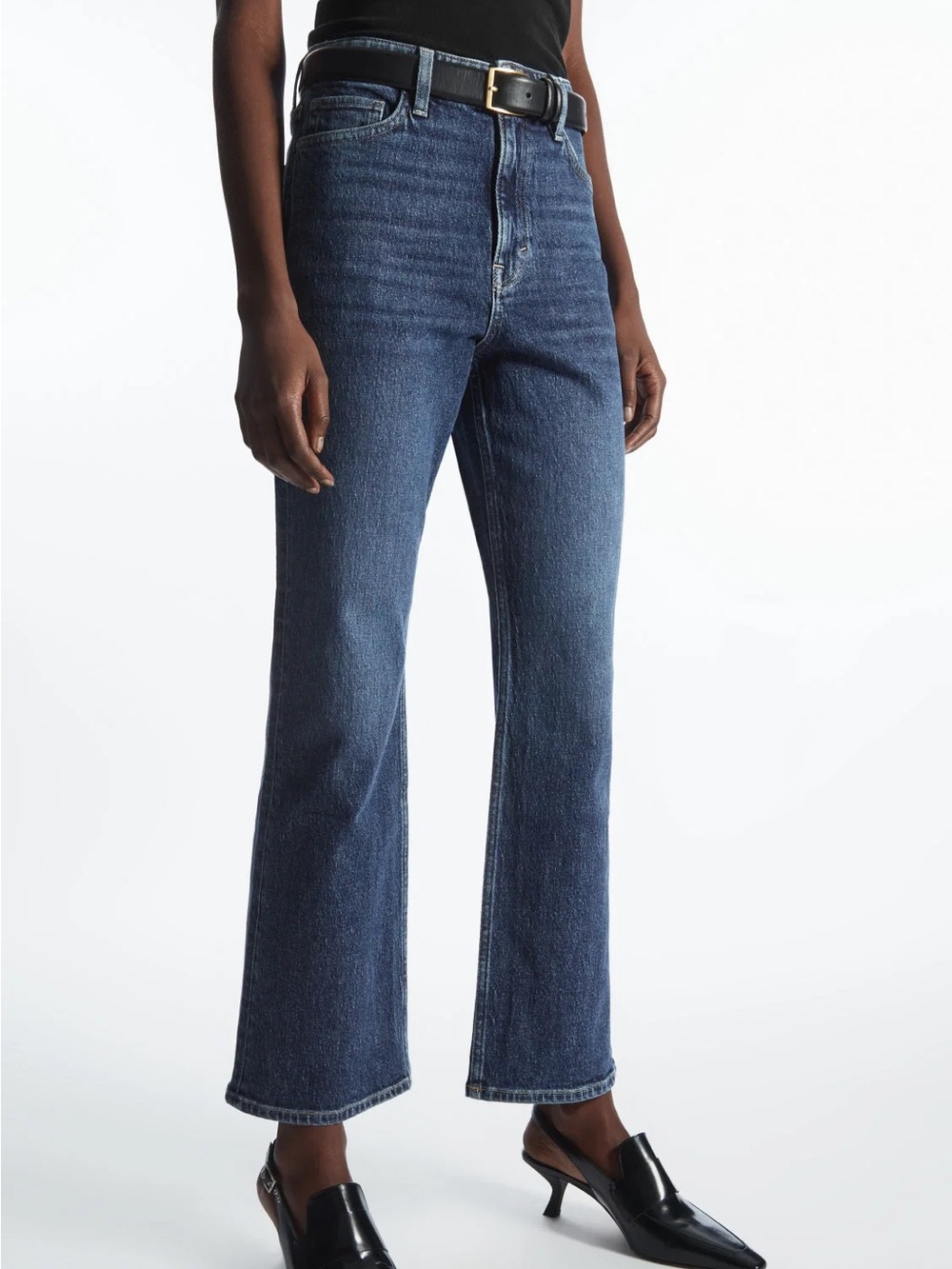 COS Kick Flare-Leg Jeans in Medium Blue